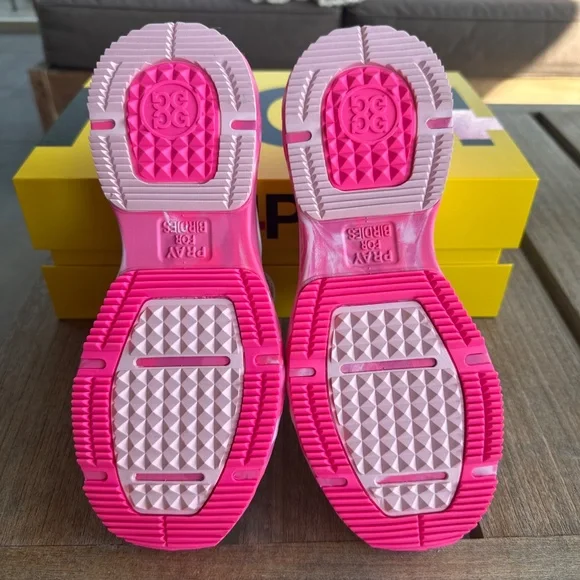 G/FORE GFORE MG4+ Perforated Golf Shoe Sneaker Ladies 9 Knockout Pink Camo White - Picture 7 of 9
